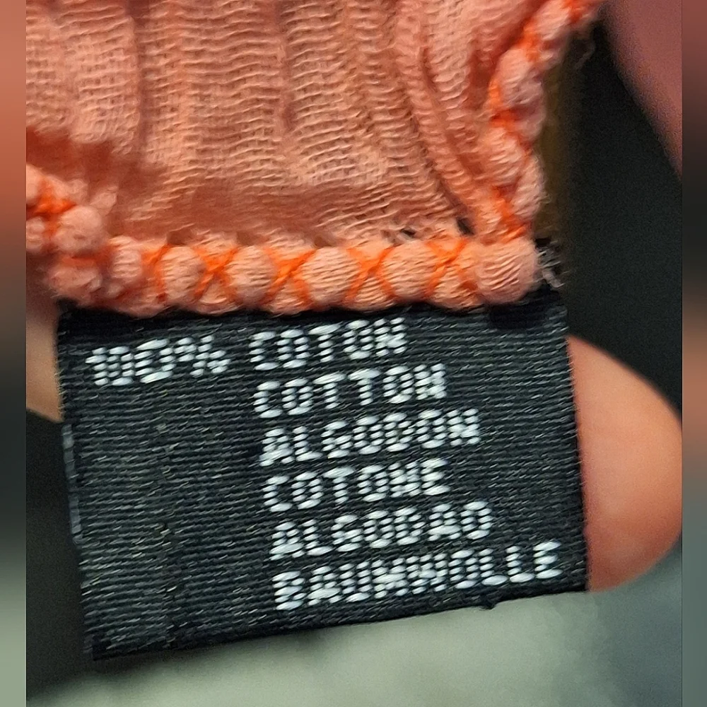 DEVRED | Peach Cotton Scarf